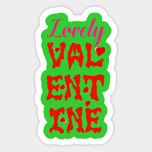 Lovely Valentine | Bloody Halloween Sticker by PraiseArts 